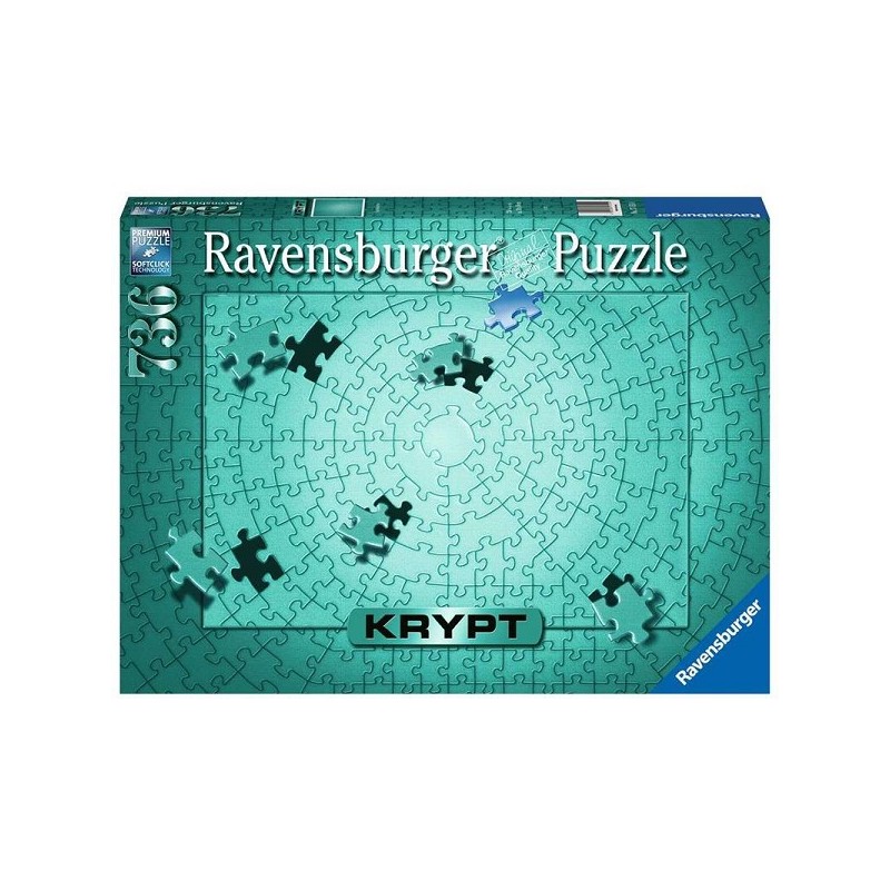 Ravensburger Krypt Metallic Mint puzzel 736 stukjes