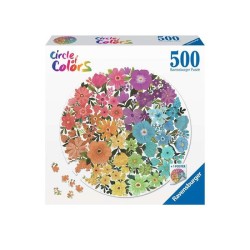 Ravensburger Circle of colors puzzel - Flowers 500 stukjes