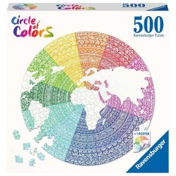 Ravensburger Puzzle Cercle de couleurs - Mandala 500 pièces