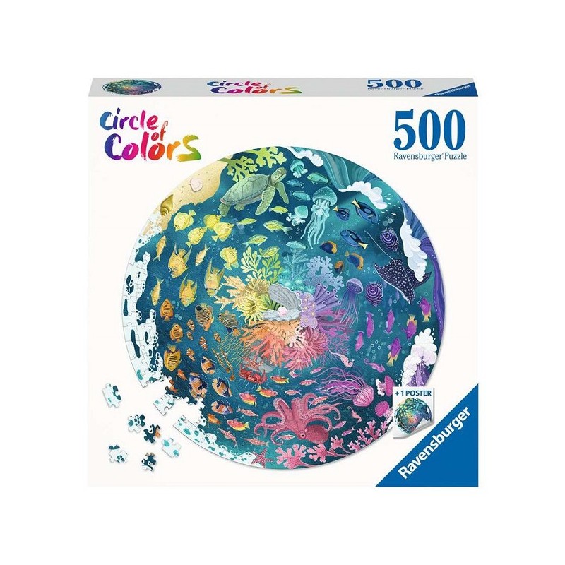 Ravensburger Circle of colors puzzel - Ocean/Submarine 500 stukjes
