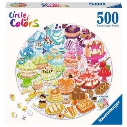 Ravensburger Circle of colors puzzel - Desserts/pastries 500 stukjes
