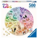 Ravensburger Puzzle Cercle de couleurs - Animaux 500 pièces