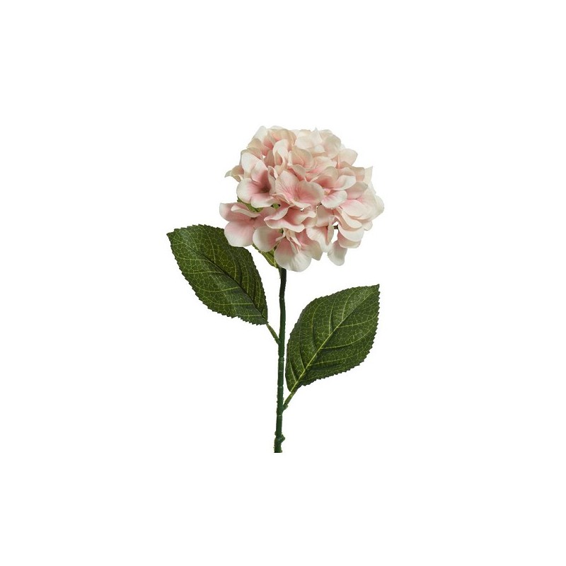 Decoris Kunstbloem Hortensia polyester 17x19x66cm licht roze