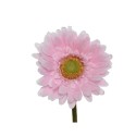 Decoris kunstbloem Gerbera polyester dia.10x50cm zacht roze