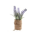 Decoris Kunstplant Lavende plantl in jute 5x5x12cm lila