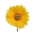 Decoris Kunstbloem Gerbera polyester dia.10cmx50cm geel