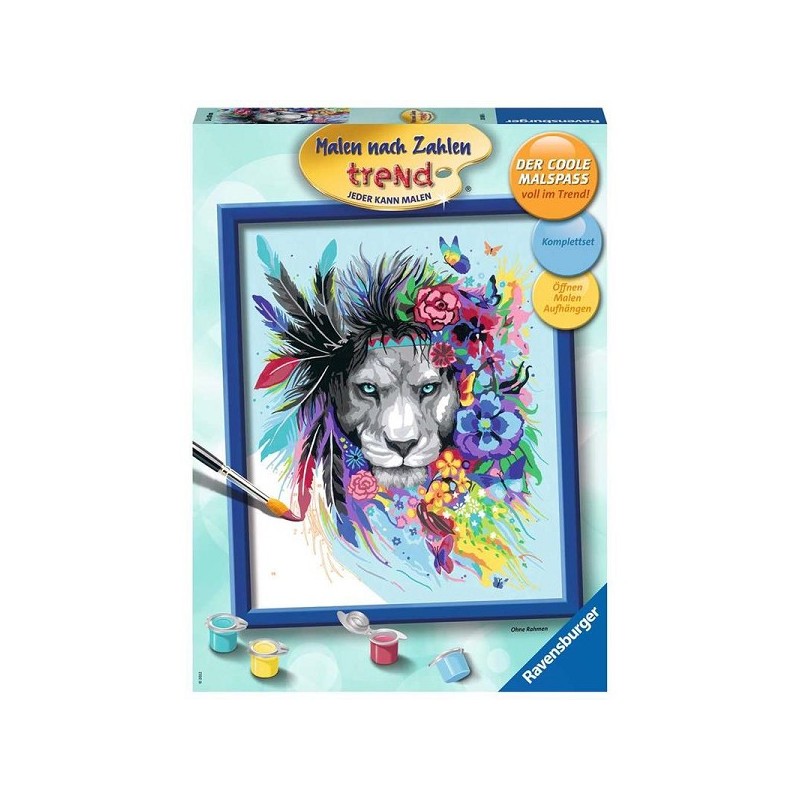 Ravensburger Peinture par numéros Lion tendance