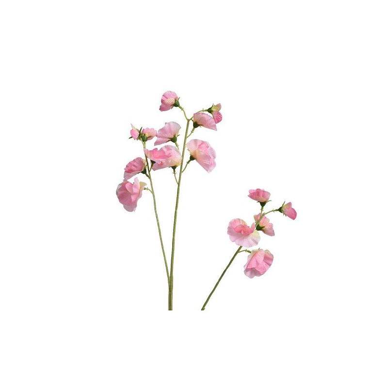 Decoris Kunstbloem Lathyrus  polyester 18x5x60cm roze