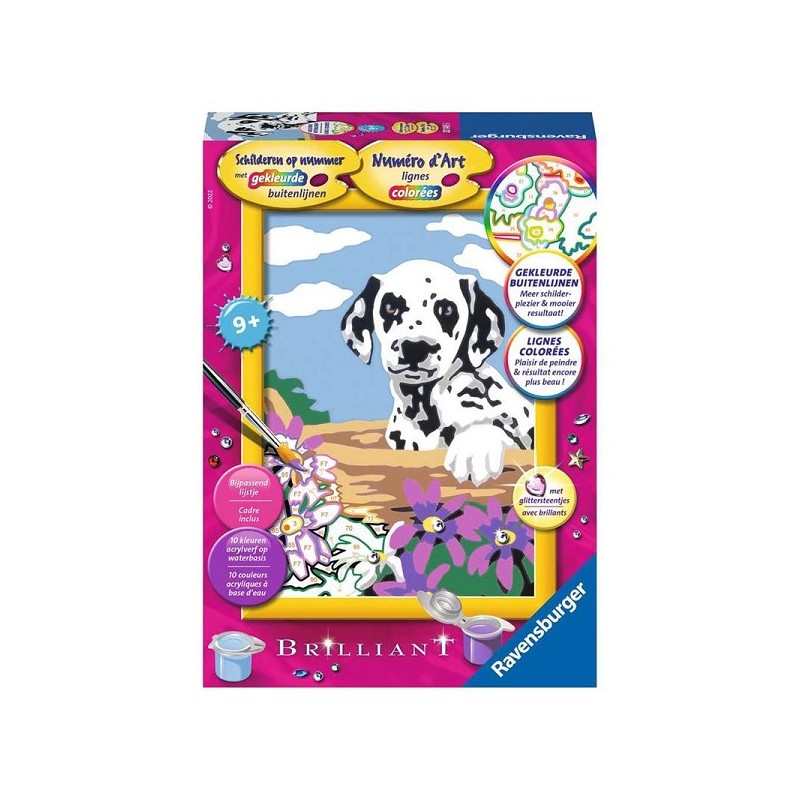 Ravensburger Schilderen op nummer Dalmatiër puppy