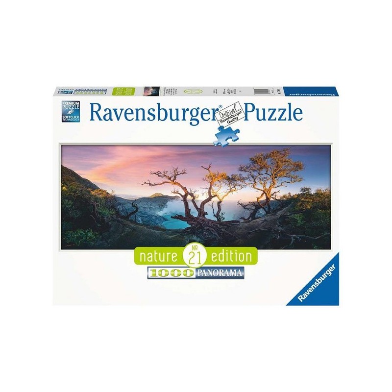 Ravensburger puzzel Zwavelzuurmeer bij Mount Ijen, Java 1000 stukjes