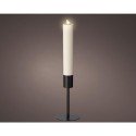 Lumineo Solar Kaars op standaard dia10,3x39,5cm kunststof wit 6 werkuren
