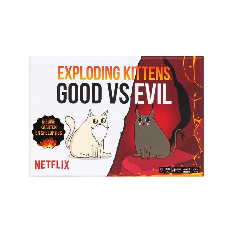 Exploding Kittens Good vs Evil kaartspel