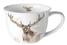 Ambiente Mok 400ml Antlers porselein dia10x10,5cm