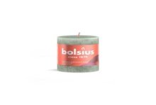 Bolsius Shine Collection Rustiek stompkaars 80/68 Jade Green-Jadegroen