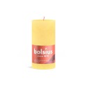 Bolsius Shine Collection Bougie pilier rustique 130/68 Jaune Soleil