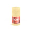 Bolsius Bougie pilier rustique 130/68 Jaune beurre