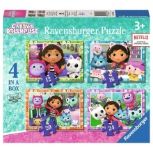 Ravensburger 4-in-1 puzzel Gabby's Dollhouse 12/16/20/24 stukjes