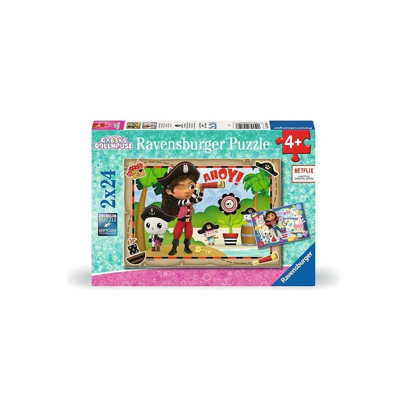 Ravensburger puzzel Gabby's Dollhouse 2x24 stukjes