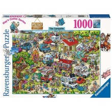 Ravensburger puzzel Comic - Holiday resort 2: The campsite 1000 stukjes