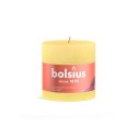 Bolsius Shine Collection Bougie bloc rustique 100/100 Jaune Soleil