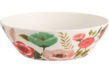 Schaal melamine bloemen Ø14,5xh7cm