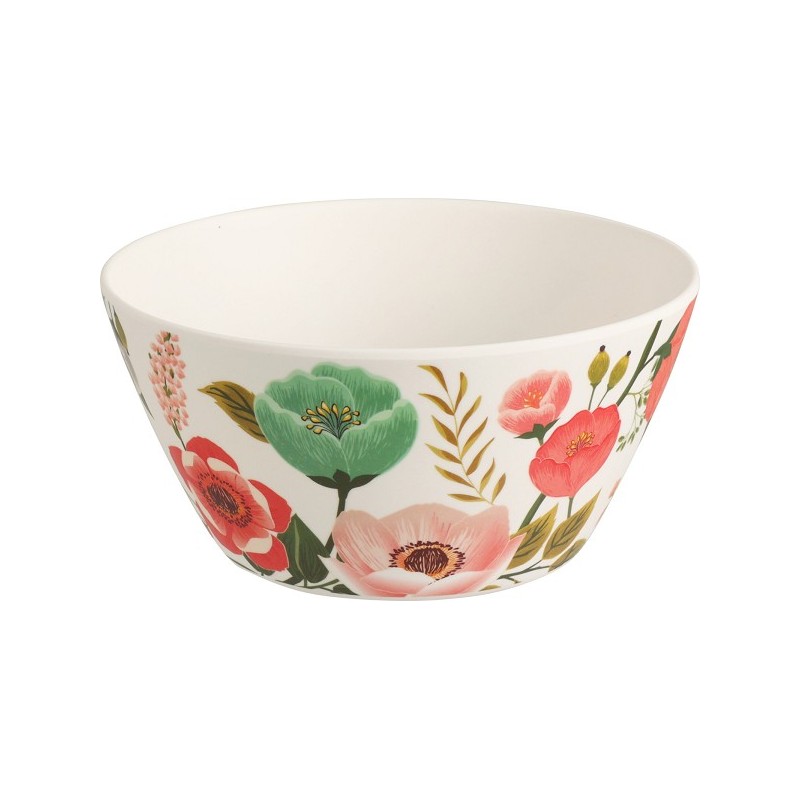 Schaal melamine bloemen Ø14,5xh7cm