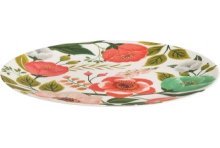 Bord plat melamine bloemen Ø25cm