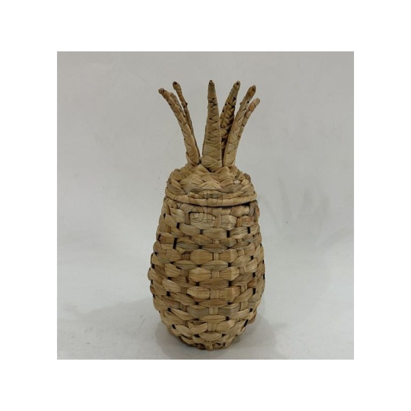 Ananas mand riet 22x20x35cm