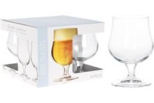 Bierglas op voet 370ml set a 4 stuks