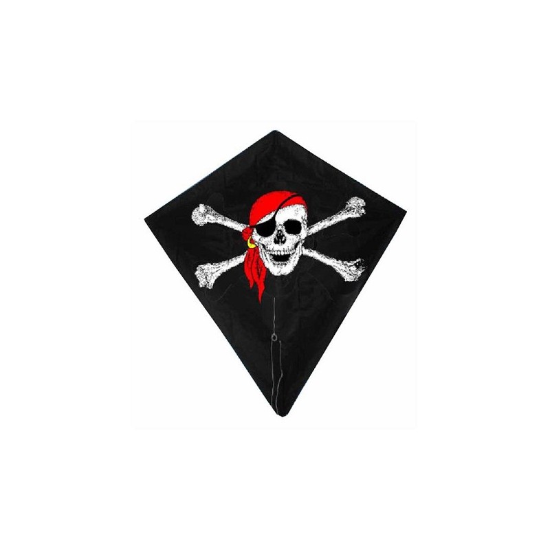 Cerf-volant diamant pirate 82x88cm