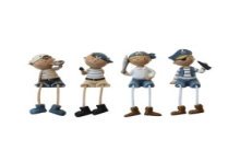 Pieds de corde pour enfants pirates 4,5x2x11cm polystone