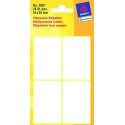 etiket Zweckform 54x35mm wit blister a 24 etiketjes. Bundel a 10 pakjes