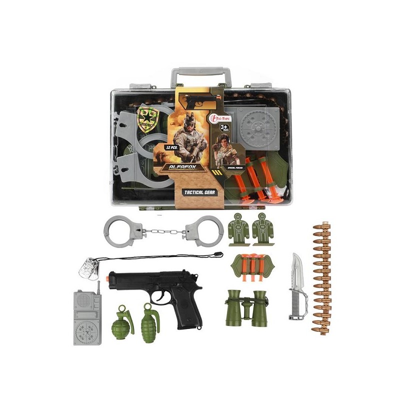 Toi Toys Alfafox Mallette militaire avec accessoires