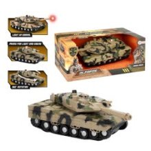 Toi Toys Alfafox Tank friction militaire + lumière et son