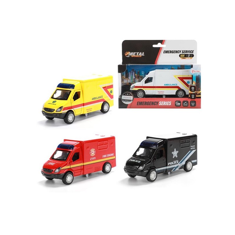 Toi Toys Van Service d'urgence + lumière et son