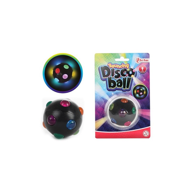 Toi Toys Balle rebondissante Disco 5,5 cm avec lumière