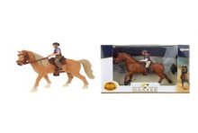 Toi Toys Paard met ruiter in vensterdoos