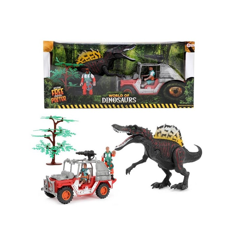 Toi Toys World of Dinosaurs Speelset jeep+dino