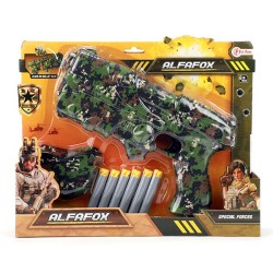 Pistolet militaire Toi Toys Alfafox avec 6 flèches en mousse