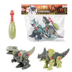 Toi Toys Monde des Dinosaures 2x Dino démontable