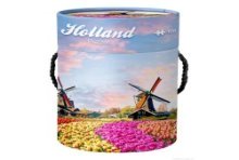 Puzzel in koker Holland 108 stukjes Tulpenveld