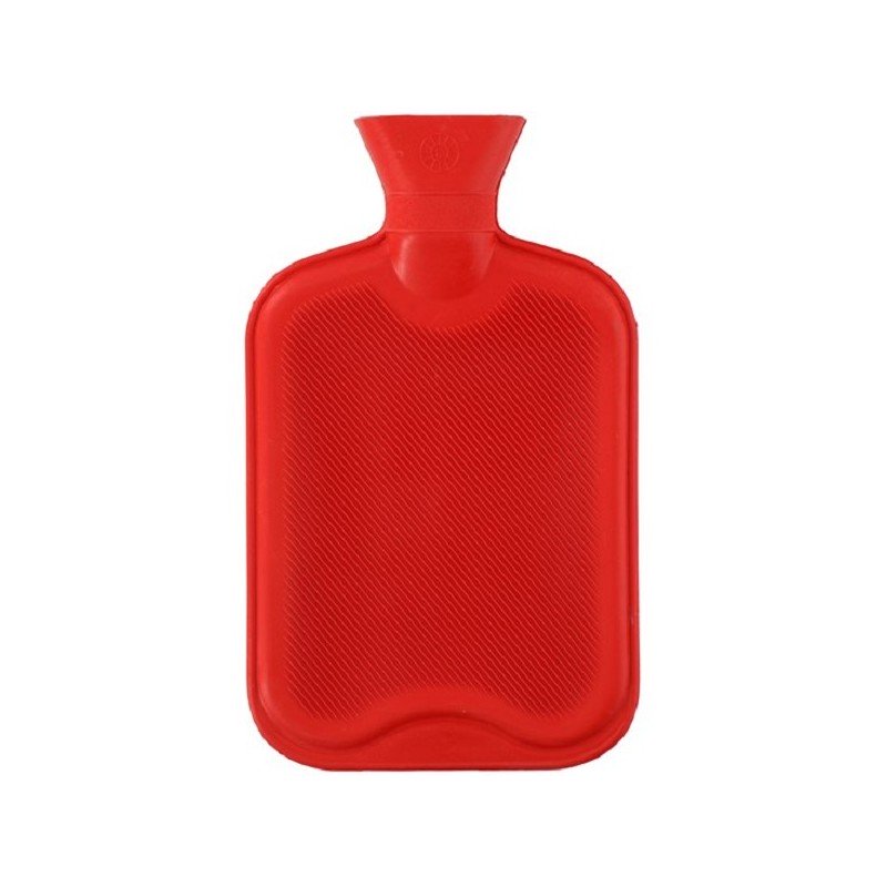 Warmwaterkruik 2 liter grijs of rood