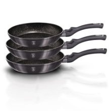 BerlingerHaus set de poêles 3 pièces Metallic Line Carbon Pro Edition Induction