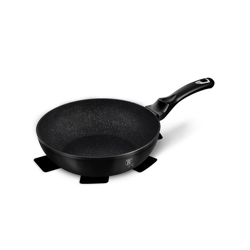 BerlingerHaus Wok 28 cm Noir Argent Collection Induction