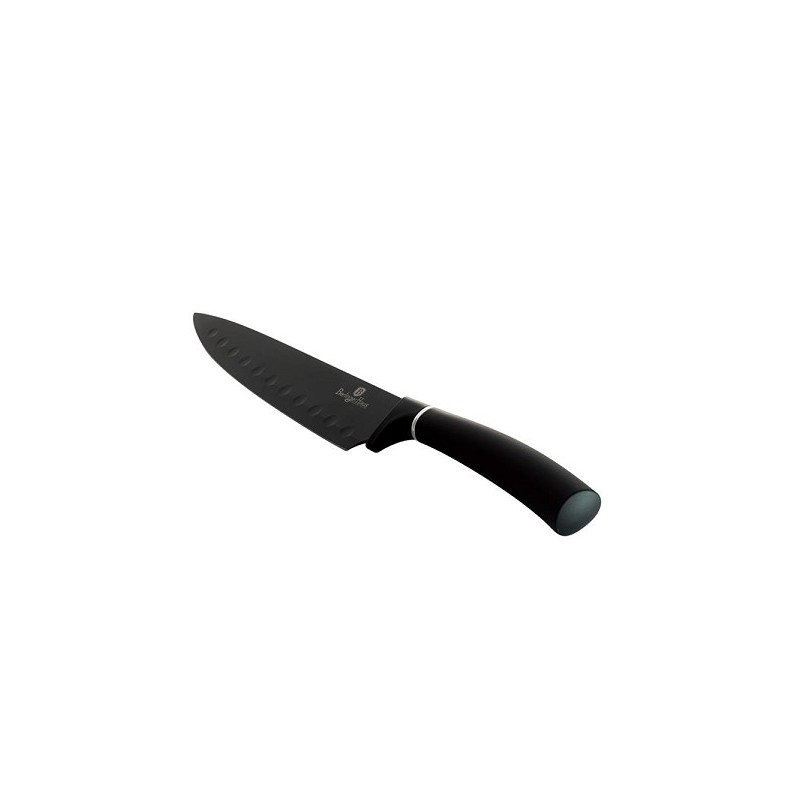 BerlingerHaus Couteau de chef 20cm en acier inoxydable avec revêtement antiadhésif noir