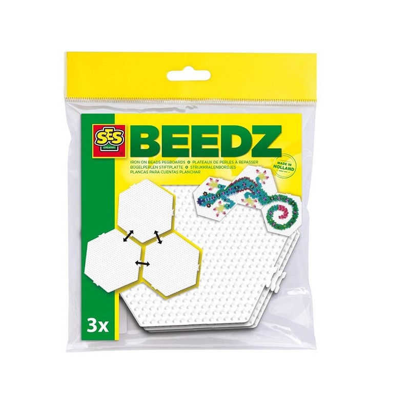 Ses Beedz Hexagon koppelbaar legbord 3x