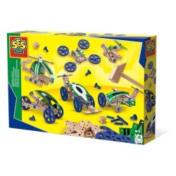 Ses bleu kit de menuiserie jeu de construction véhicules bois