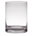 Hakbijl Glass Cilindervaas/ windlicht Archer soda bubbles glas Ø15xh20cm