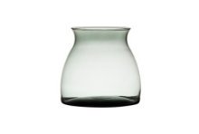 Hakbijl Glass Vaas Essentials Julia grijs transparant H20cm