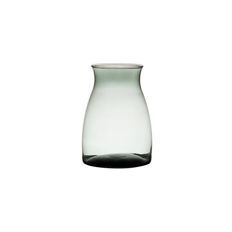 Hakbijl Vase en verre Essentials Julia gris transparent H20cm